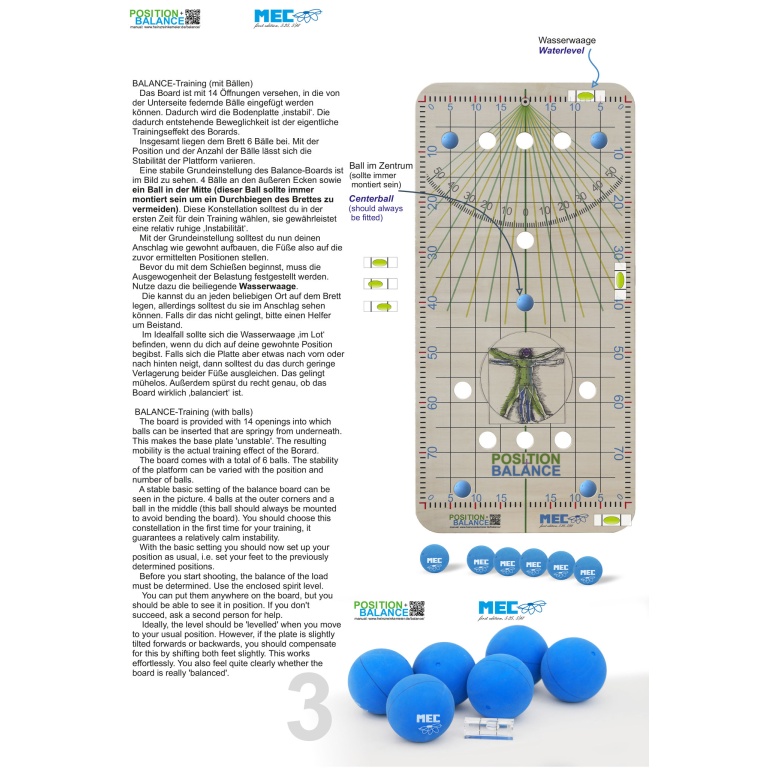 MEC Balance Board Sport Shooting Depot